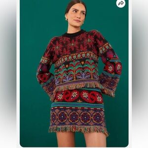 Farm Rio Black Night Sky Sweater Set